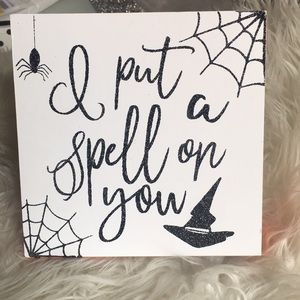 Halloween 🎃 wooden double sided sign